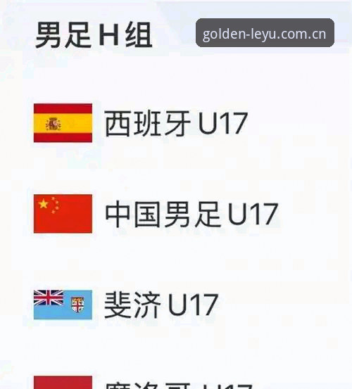 U17世界杯抽签结果揭晓，中青队迎战西班牙摩洛哥——乐鱼体育平台观赛指南最新动态